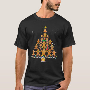 Jolly Gingerbread Christmas Tree T-Shirt Gingerbre