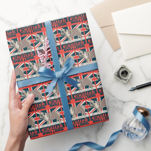 Jolly Good English Bulldog Geschenkpapier (Schenken)