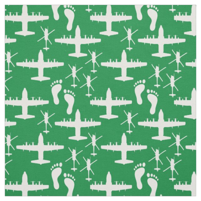 Jolly Green Rescue Team Muster Fabric Stoff (Muster)