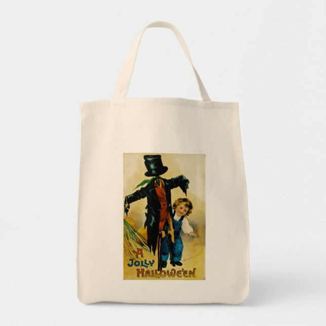Jolly Halloween Scarecrow Tragetasche (Vorne)