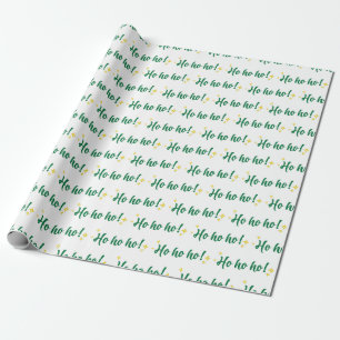 Jolly Ho Ho Ho Festivals Geist Weiß nahtlos Geschenkpapier