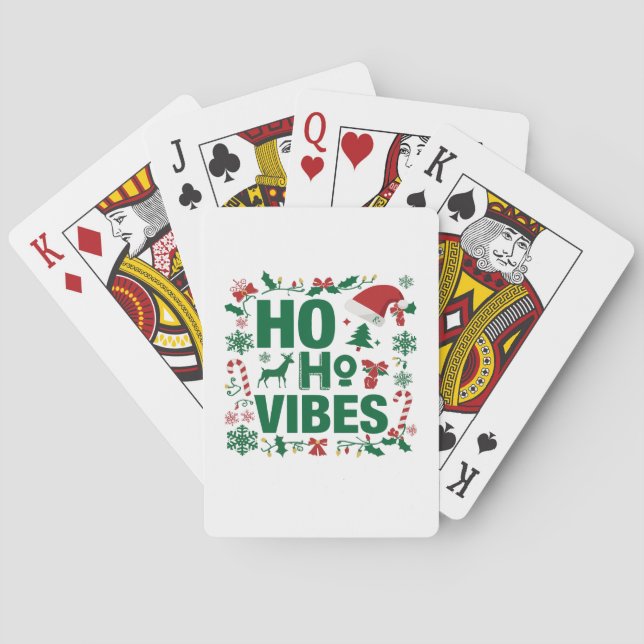 Jolly Ho Ho Ho Weihnachtsspielkarten Deck Spielkarten (Rückseite)