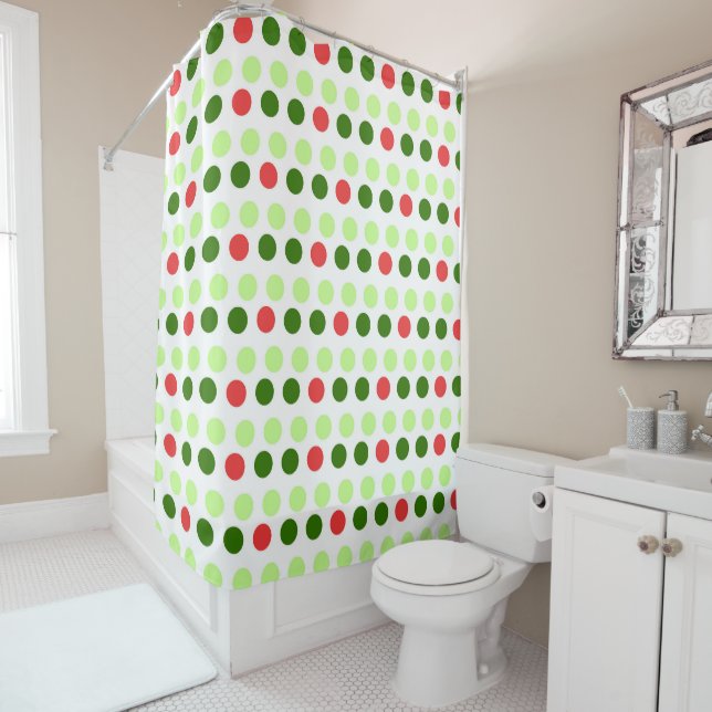 Jolly Holiday Polka Dots Duschvorhang (Beispiel)