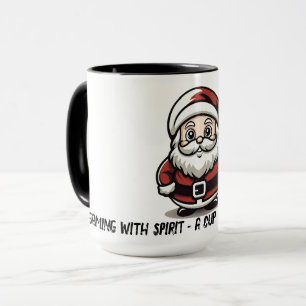Jolly Jingles: Heiterkeit des Weihnachtsmannes Tasse