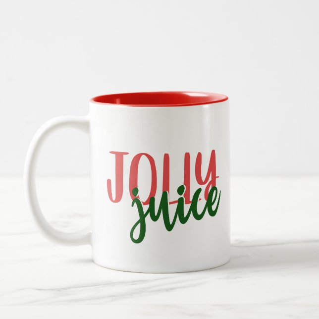 Jolly Juice Funny Christmas Tasse (Links)