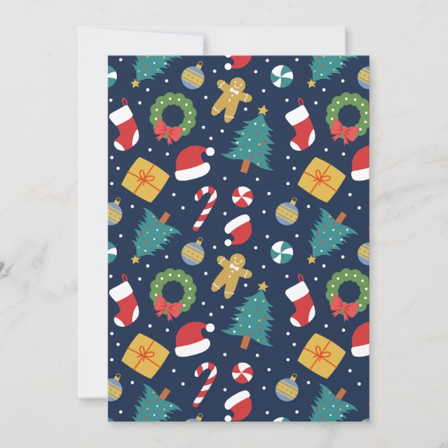 Jolly Jumble Holiday Card Feiertagskarte (Vorderseite)