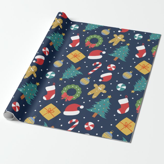 Jolly Jumble Wrapping Paper Geschenkpapier (Ungerollt)
