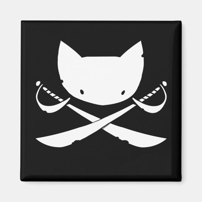 Jolly Kitty Pirate Magnet (Devant)