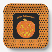 Jolly Kürbislaterne Niedlich Custom Happy Hallowee