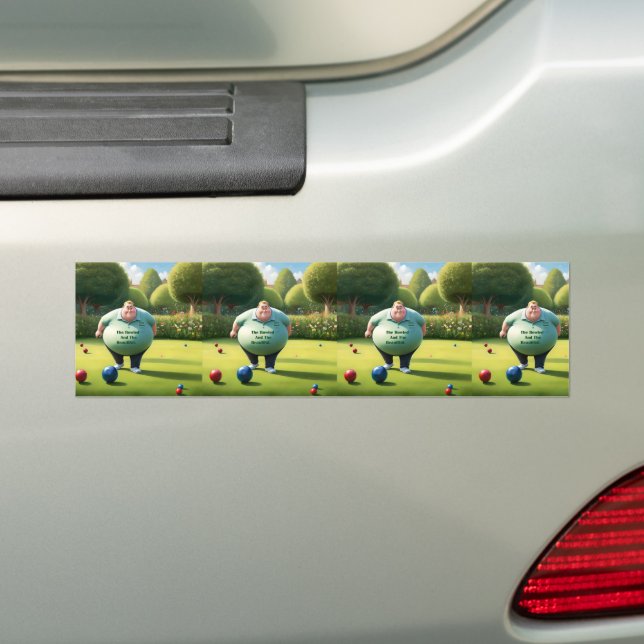 Jolly Lawn Bowler Man, Autoaufkleber (Auf Auto)
