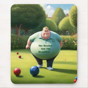 Jolly Lawn Bowler Man, Mousepad