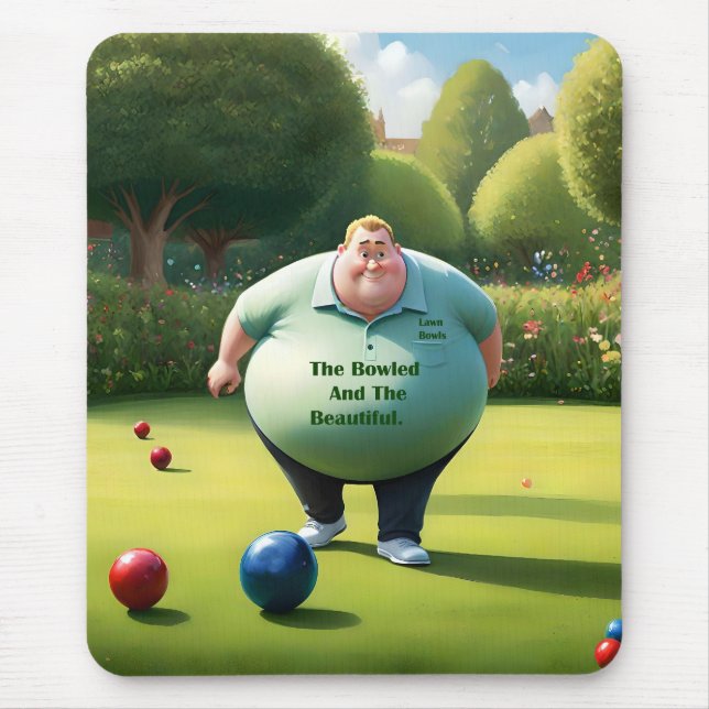 Jolly Lawn Bowler Man, Mousepad (Vorne)