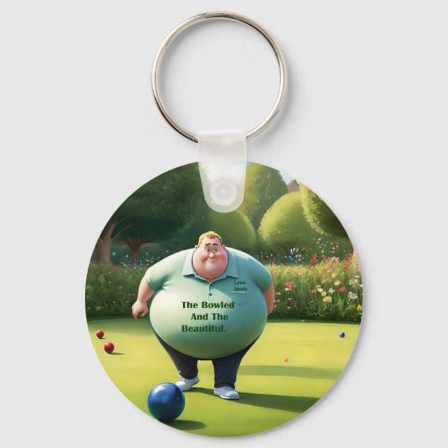 Jolly Lawn Bowler Man, Schlüsselanhänger (Vorderseite)