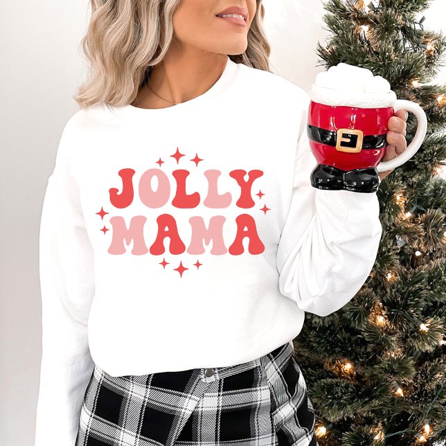 Jolly Mama Holiday Weihnachten Sweatshirt (Von Creator hochgeladen)