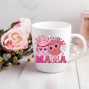 Jolly Mama Noël Boire du café Mug
