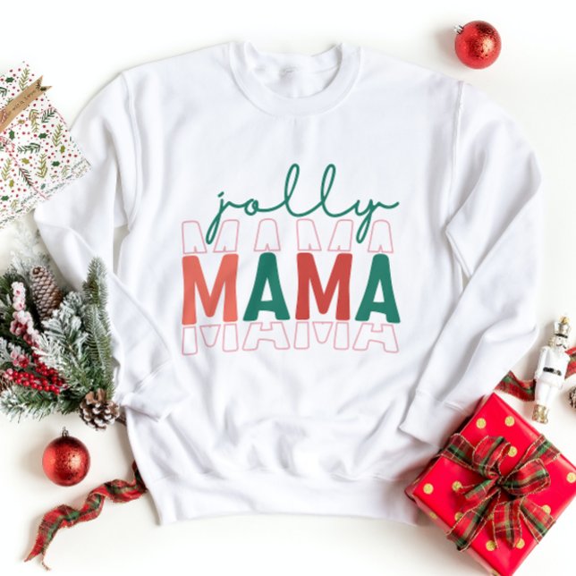 Jolly Mama Sweatshirt Winter Holiday Season (Von Creator hochgeladen)