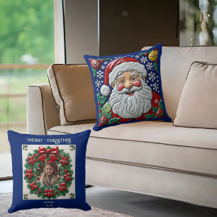 Jolly Ol Saint Nick Throw Pillow Kissen