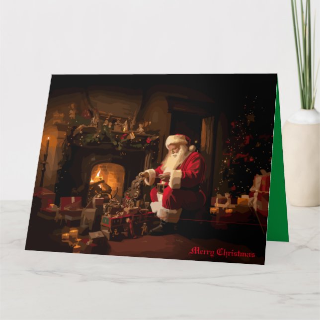 Jolly Old Saint Nick Karte (Vorderseite)