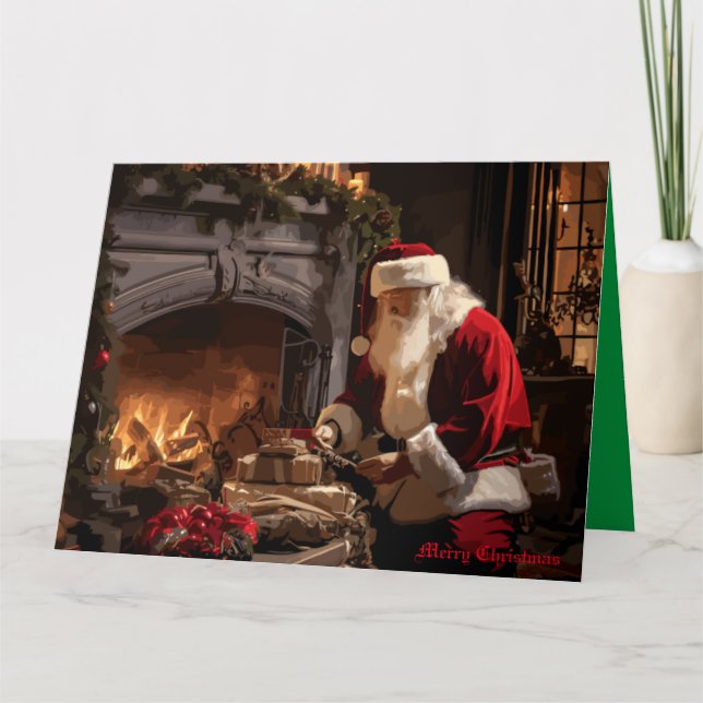 Jolly Old Saint Nick Karte (Vorderseite)