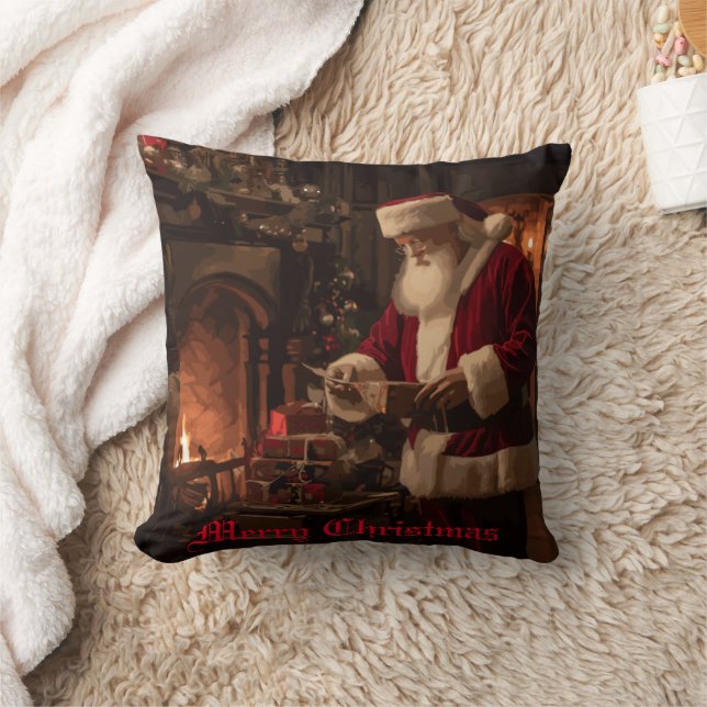 Jolly Old Saint Nick Kissen (Decke)