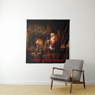 Jolly Old Saint Nick Wandteppich
