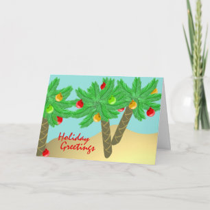 Jolly Palm Trees/ Holiday Card Feiertagskarte