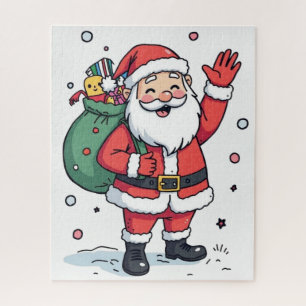 Jolly Père Noël Christmas Puzzle - Festive Holiday