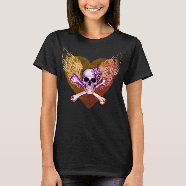 Jolly Rachel mit Wings T - Shirt (Vorderseite)