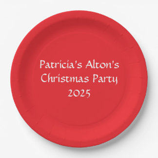 Jolly Red & White: Weihnachts-Party Pappteller