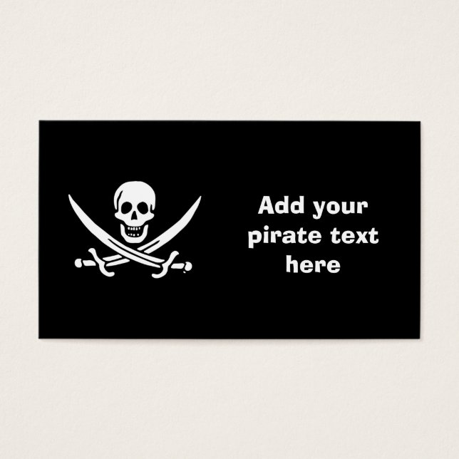 Jolly roger drapeau de pirate (Devant)