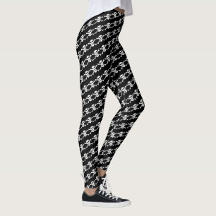 Jolly Roger Mode & Totenkopf X Knochen /Piratenfla Leggings