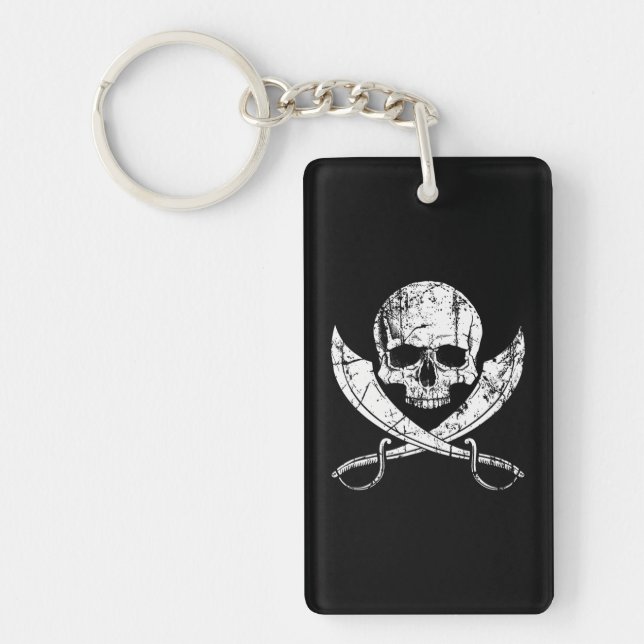 Jolly roger Pirate Drapeau crâne et sabre croisé (Devant)