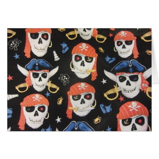 Jolly roger Pirate Skuls (Devant horizontal)