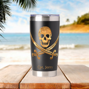 Jolly Roger Piratengold Custom Thermobecher
