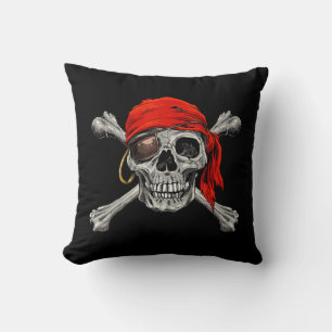 Jolly Roger Piratenschädel Totenkopf Halloween-Kos Kissen