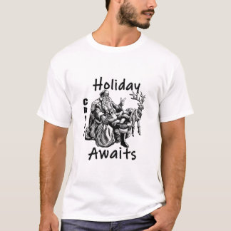 "Jolly Santa and Seinem Rentier" T-Shirt