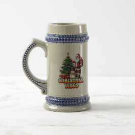 Jolly Santa Christmas Vibes Bierglas