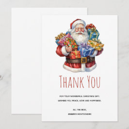 Jolly Santa Claus Class Christmas Vielen Dank Dankeskarte