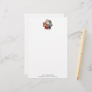 Jolly Santa Claus Classic Christmas Briefpapier