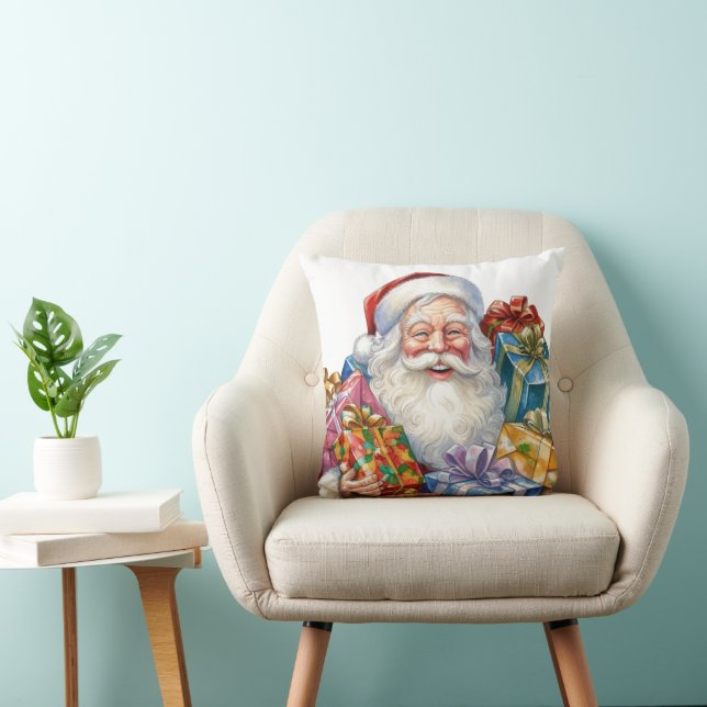 Jolly Santa Claus Classic Christmas Kissen (Stuhl )