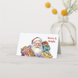 Jolly Santa Claus Classic Christmas Platzkarte