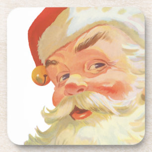 Jolly Santa Claus mit einem Geheimnis, Weihnachtsf Getränkeuntersetzer