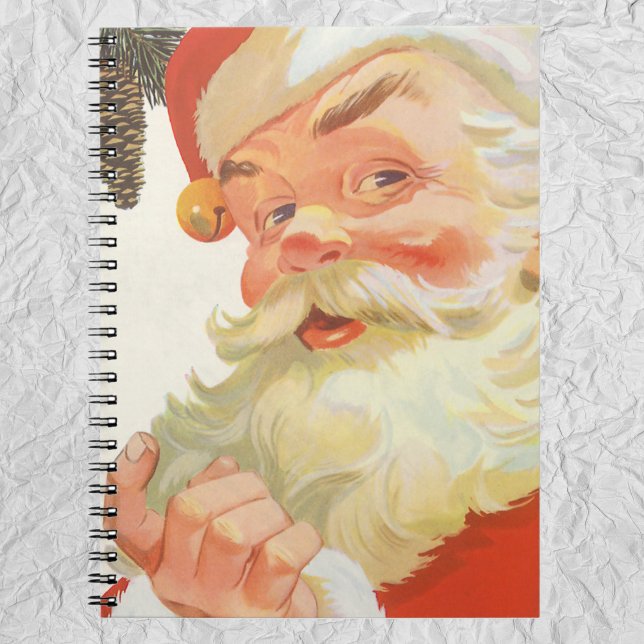 Jolly Santa Claus mit einem Geheimnis, Weihnachtsf Notizblock (Von Creator hochgeladen)