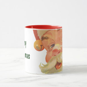 Jolly Santa Claus mit einem Geheimnis, Weihnachtsf Tasse