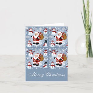 Jolly Santa Claus und Snowmen Weihnachten