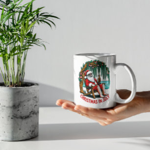 Jolly Santa Enjoe a Biere Kaffeetasse