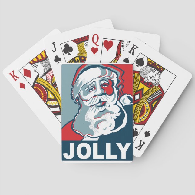 Jolly Santa Spielkarten (Rückseite)