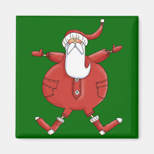 Jolly Santa T - Shirt und Geschenke Magnet