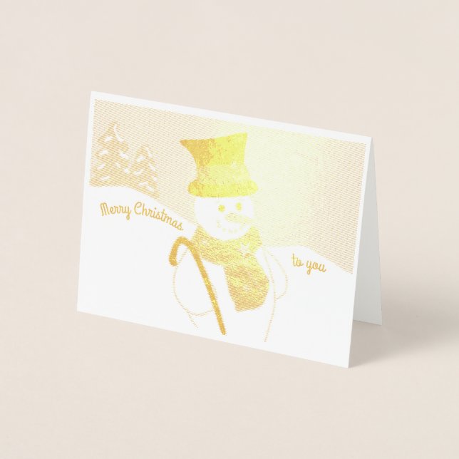 Jolly Snowman Folienkarte (Vorderseite)