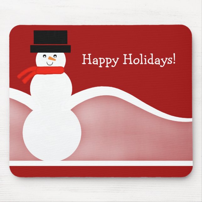 Jolly Snowman Holiday Mousepad (Vorne)